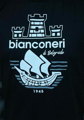 Dečija majica crna Bianconeri grb Beograda