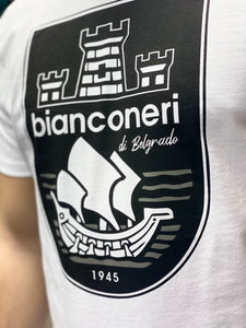 Dečija majica bela Bianconeri grb Beograda